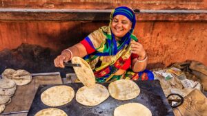 authentic-Indian-food-rotis